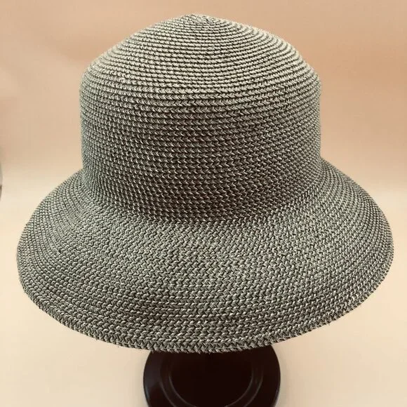 Vintage San Diego Hat Co Paper Braid Cloche Hat – Coastal Grandma Resort Sun Hat - Picture 5 of 13